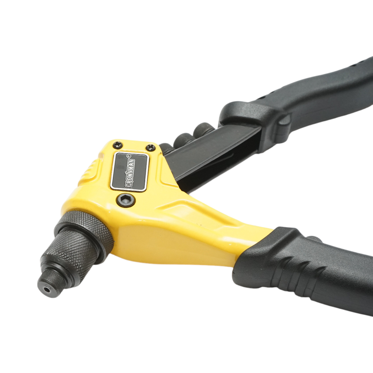 Aluminum snap-on pliers 200mm, 4 interchangeable heads 2.4, 3.2, 4.0, 4.8mm industrial Crownman