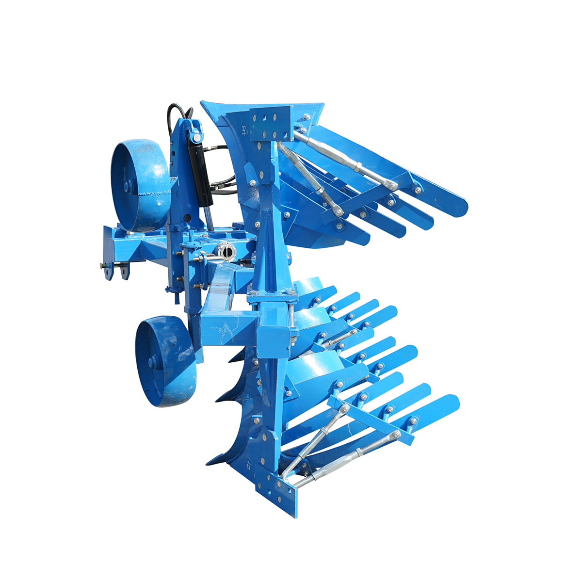 Agricultural plow with 3 bodies and notched moldboards, hydraulic reversible Konig Traktoren