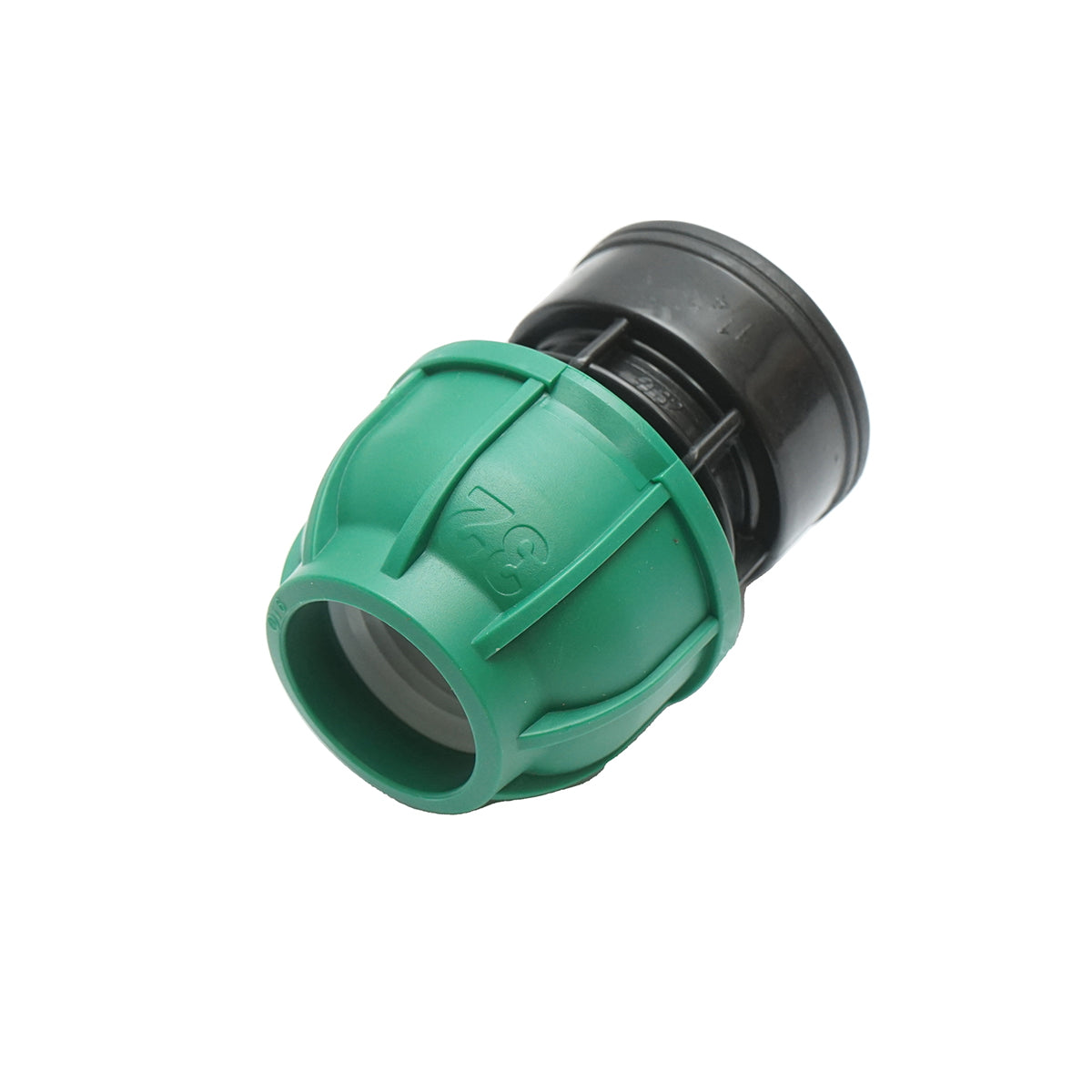 Compression connector with internal thread D32mmx1-1/4 inch, PN10 bar for irrigation systems