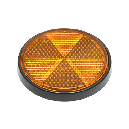 Yellow round reflective 60mm side Breckner Germany