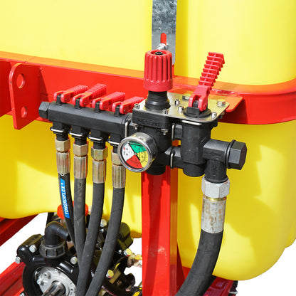 Herbicide sprayer with a 400L tank and a 12m arm, 35HP with 25 triple nozzles