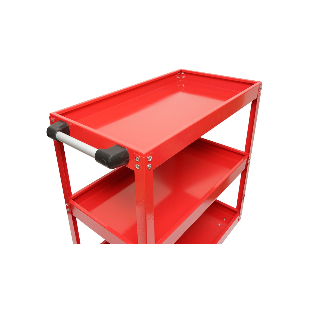 Metal cart on wheels with 3 shelves for tools 760x710x355mm