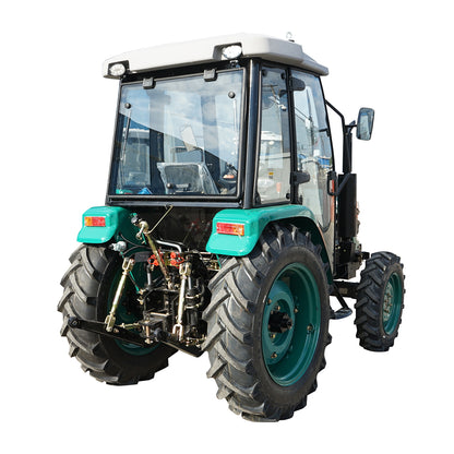 80HP tractor with closed cabin, YTO turbo engine, wheels 8.3-20/12.4-28 KONIG 804