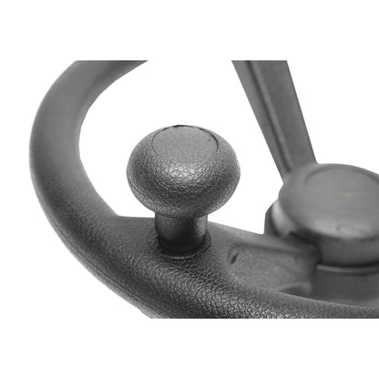 Universal steering wheel with handle/nut (soft texture anti-stiffness)