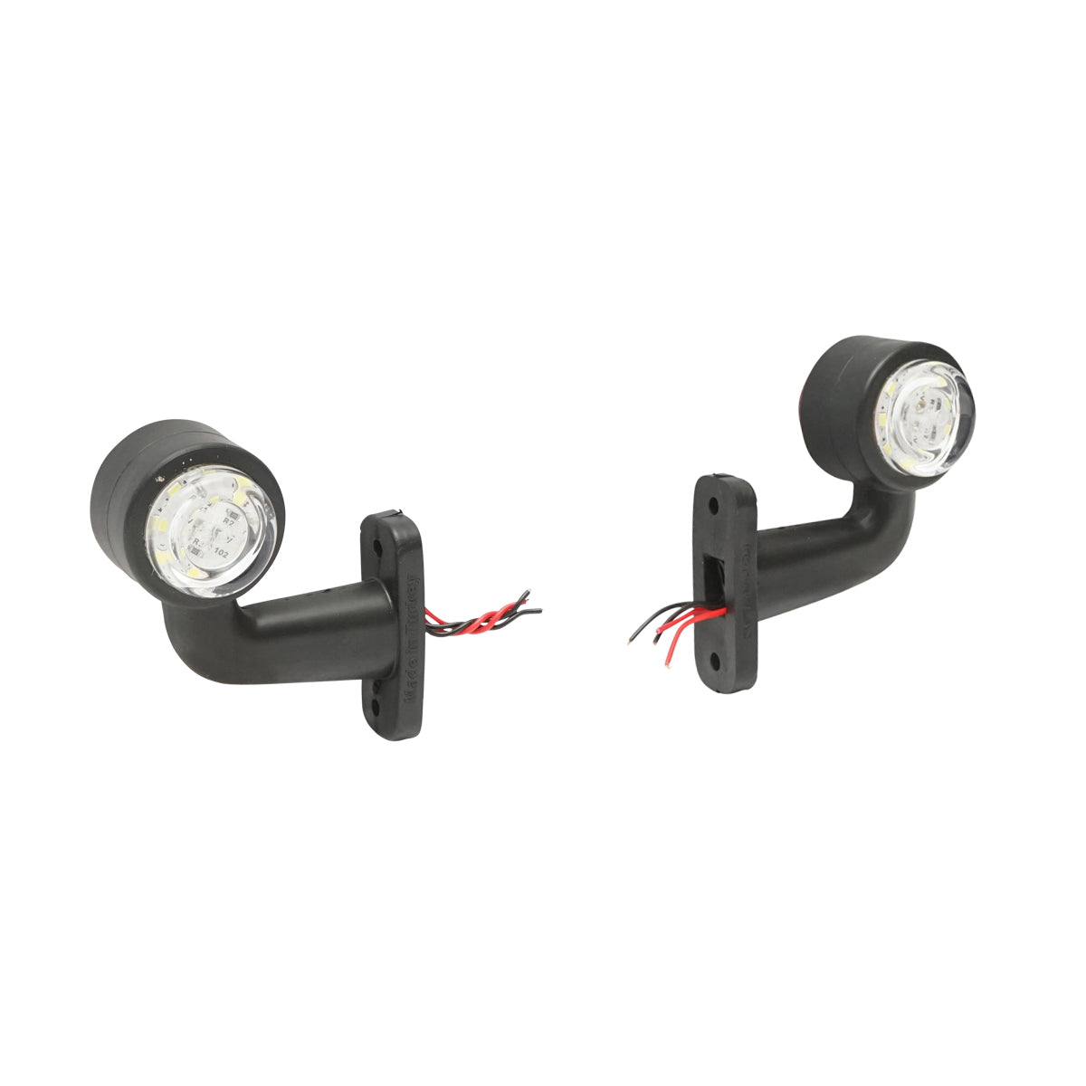 Set of side marker lamps with LED 12/24V, red-white FR0103 Breckner Germany