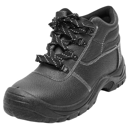 Size 40 safety boots with toe cap and steel sole insert 5001