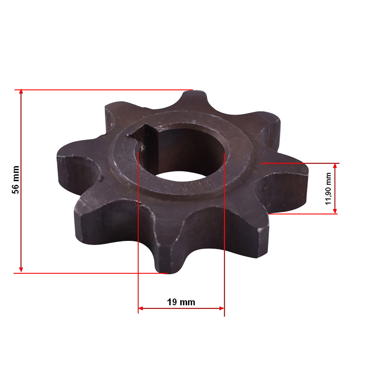 Chain wheel Z=8 fertilizer box