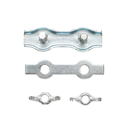 Electric fence wire connector with screws