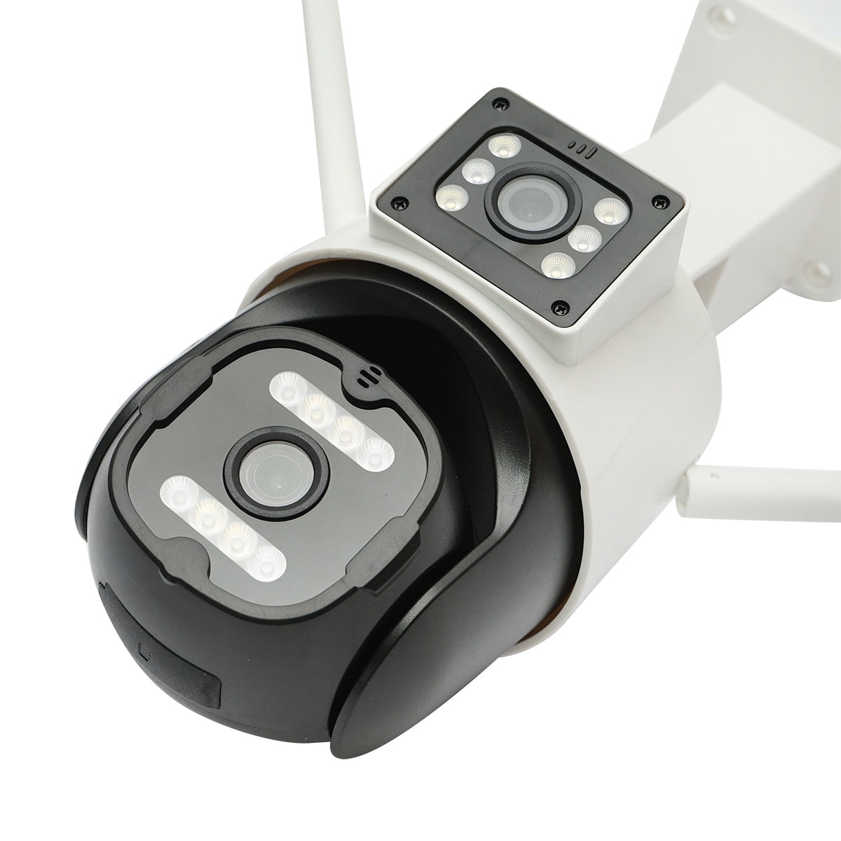 6MP dual lens surveillance camera, P2P WIFI 2.4G 1080P, PTZ with motion sensor, human detection and iCSee application