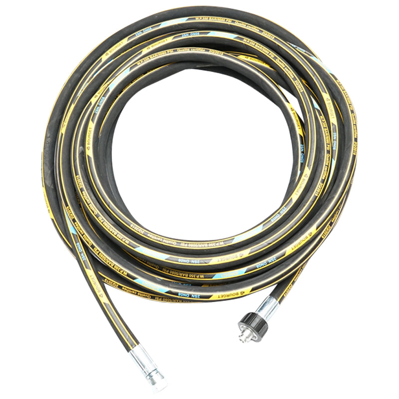 10m washing hose roll DN8 2SN with 22x1.5mm fitting and 3/8 reinforcement at the ends