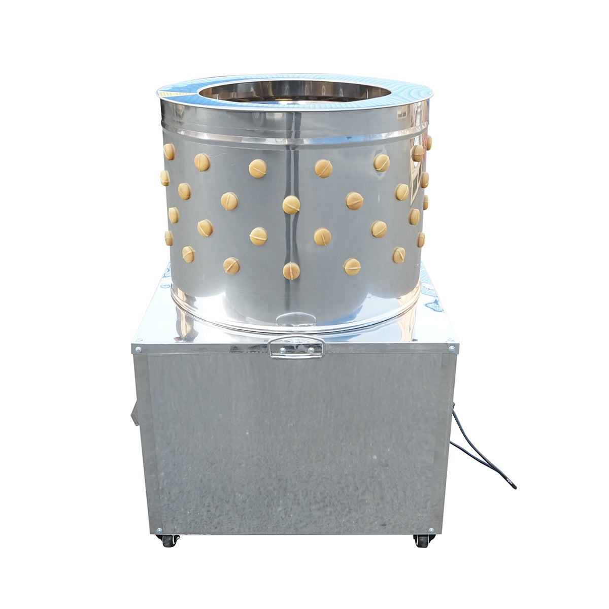 Inox plucker 1500W, 220V max capacity 4 birds, 157 fingers, 180 r/min IP68