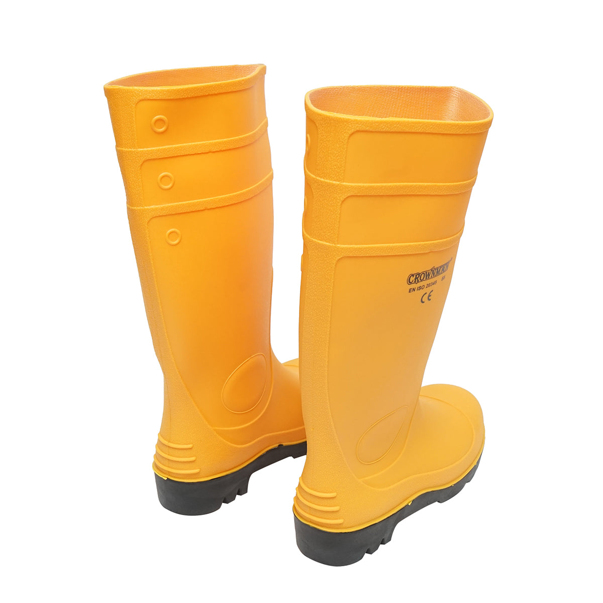 Rubber work boots, yellow, size 42 Crownman