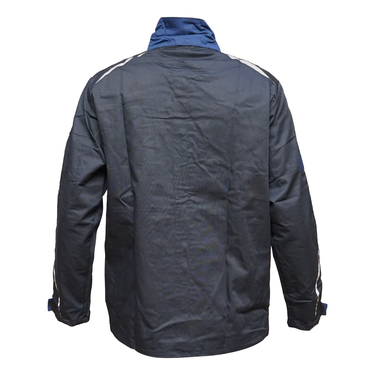 Navy blue polyester cotton work jacket S Breckner Germany
