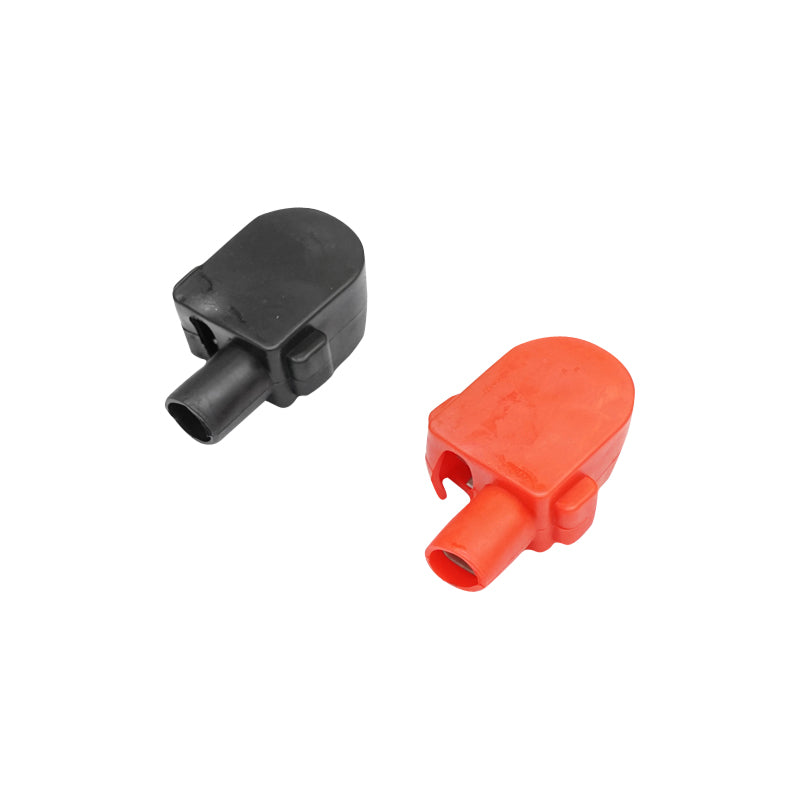 Battery terminal set with clamp and red and black rubber protection Breckner Germany