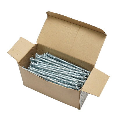 Window/door mounting screw 7.5x132mm zinc-coated steel type torx TX30, 100 pieces/box