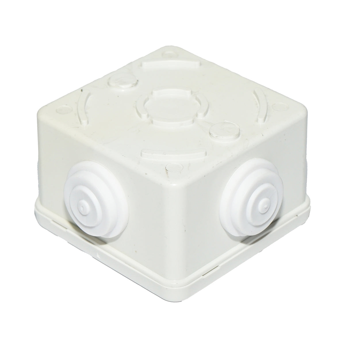 Apparent derivative box 4 entries 80x80x50mm IP44