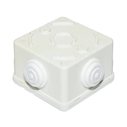 Apparent derivative box 4 entries 80x80x50mm IP44
