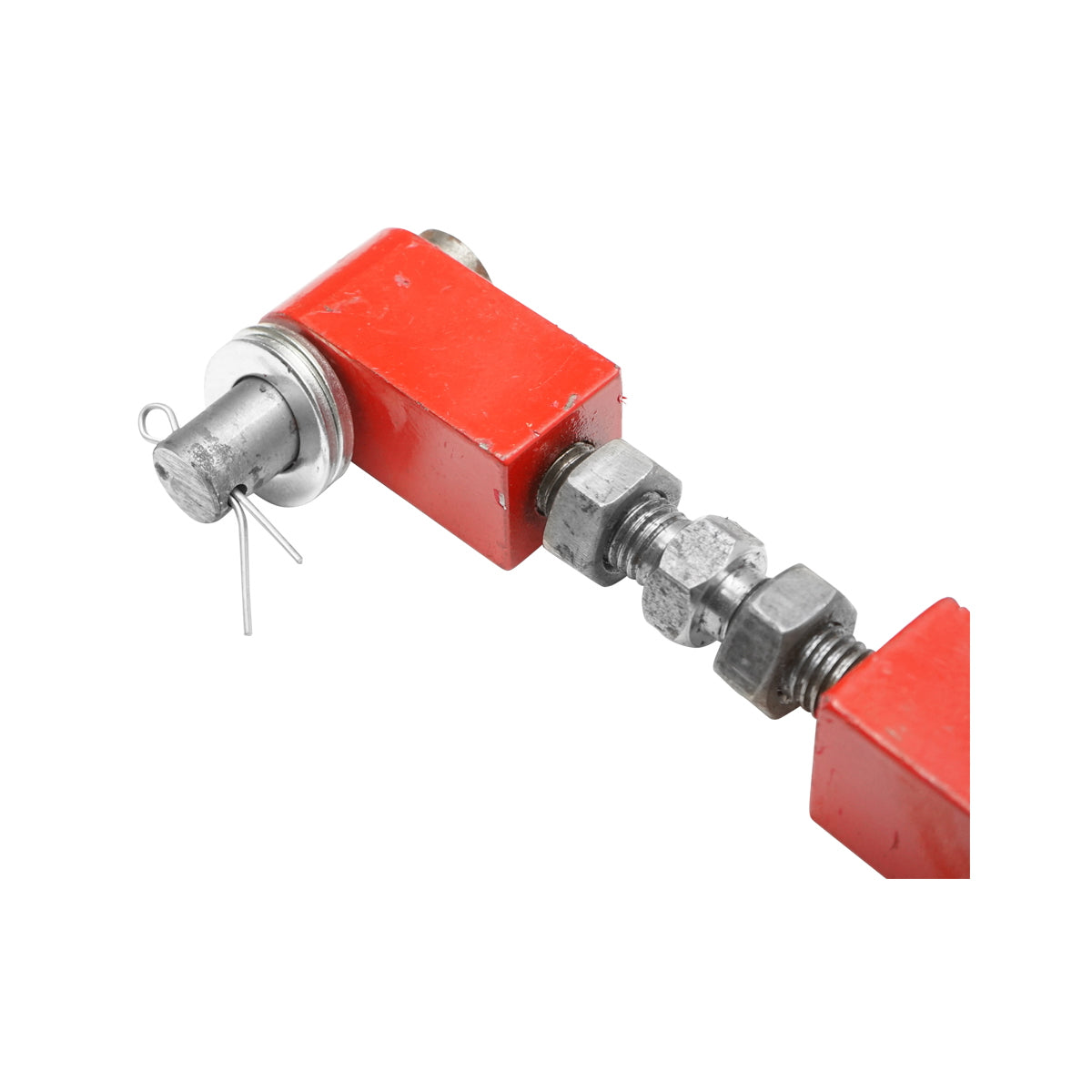 Adjustment screw for brake of forest tractor winch