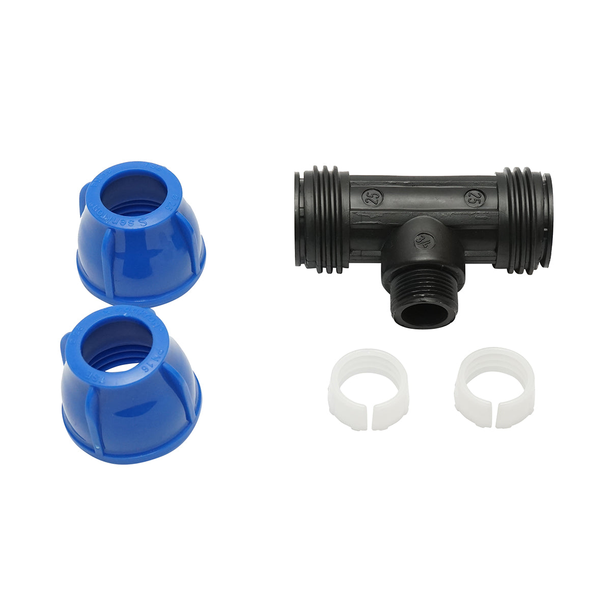 Your external threaded compression fitting father 90 degree D25x25mmx3/4, PN16 bar for irrigation systems