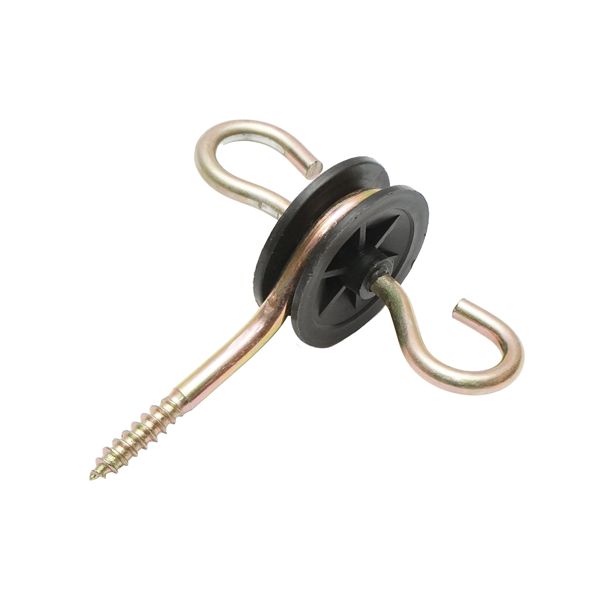 Set of gate handle with elastic wire, connectors, double anchoring insulator for electric fence Breckner Germany