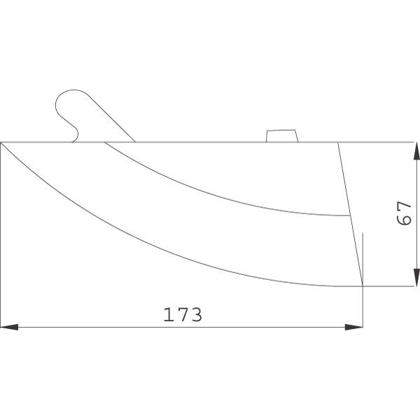 Corn nib/patina tip for Maschio Gaspardo G22270397R