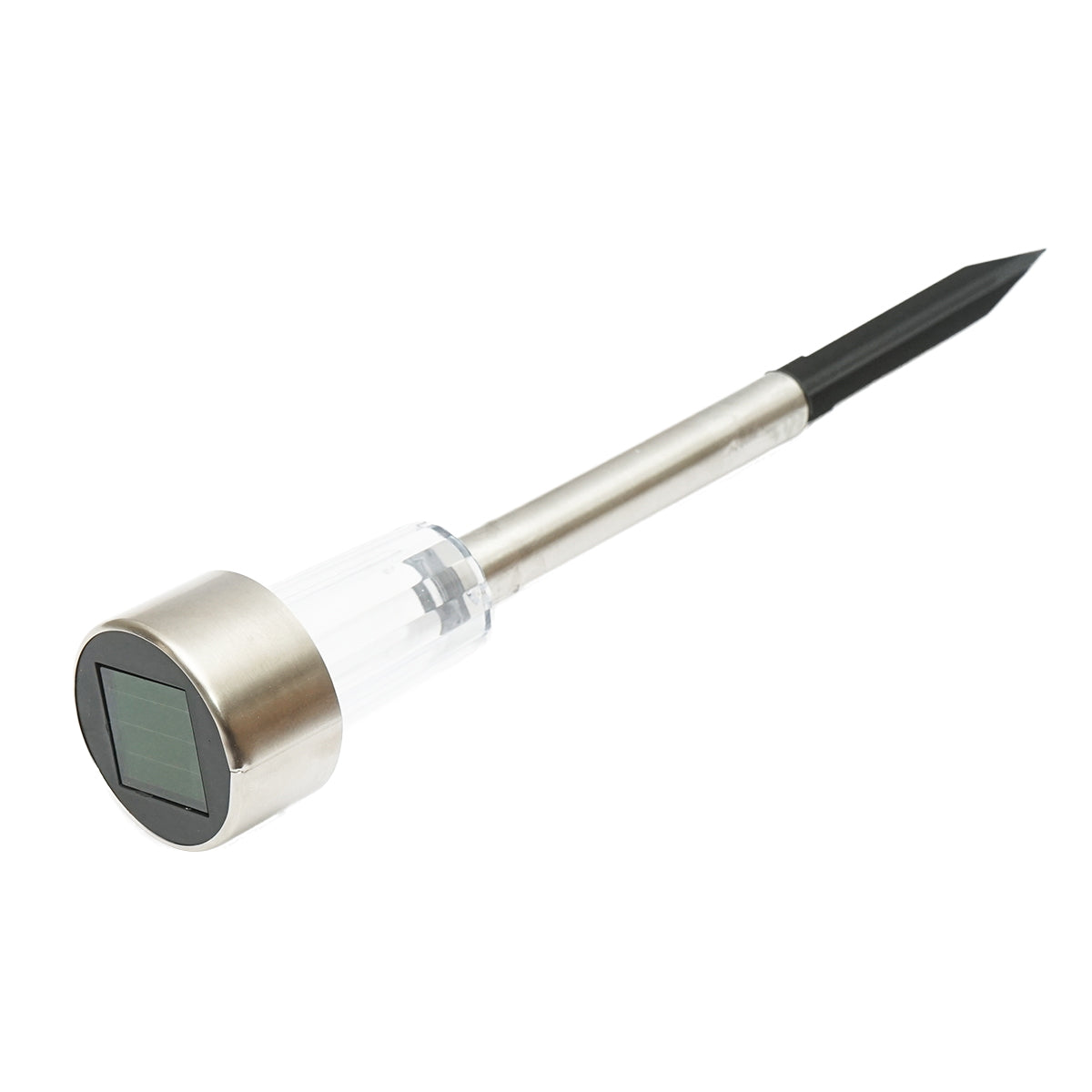 Stainless steel LED solar lamp, 6500K, height 30cm