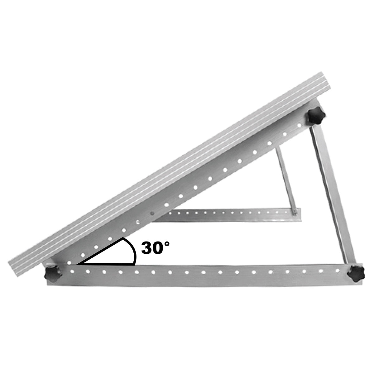 Triangle-type supports for securing 550W photovoltaic solar panels with adjustable angle Breckner Germany