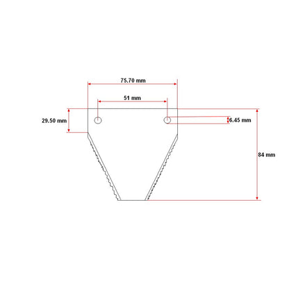 Toothed blade knife for Claas fi6 combine OEM code 6112031 Breckner Germany