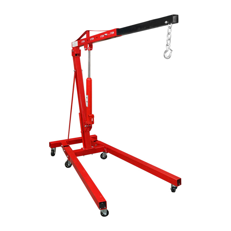 Folding hydraulic crane type giraffe for workshop 2T