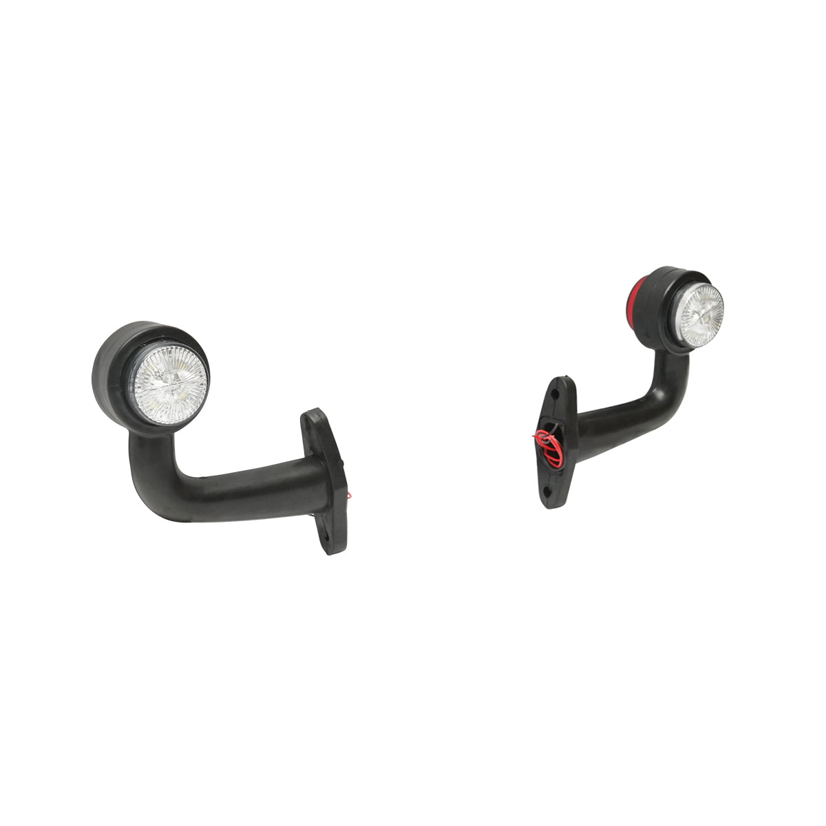 Set of side marker lamps with LED 12/24V, red-white FR0115 Breckner Germany