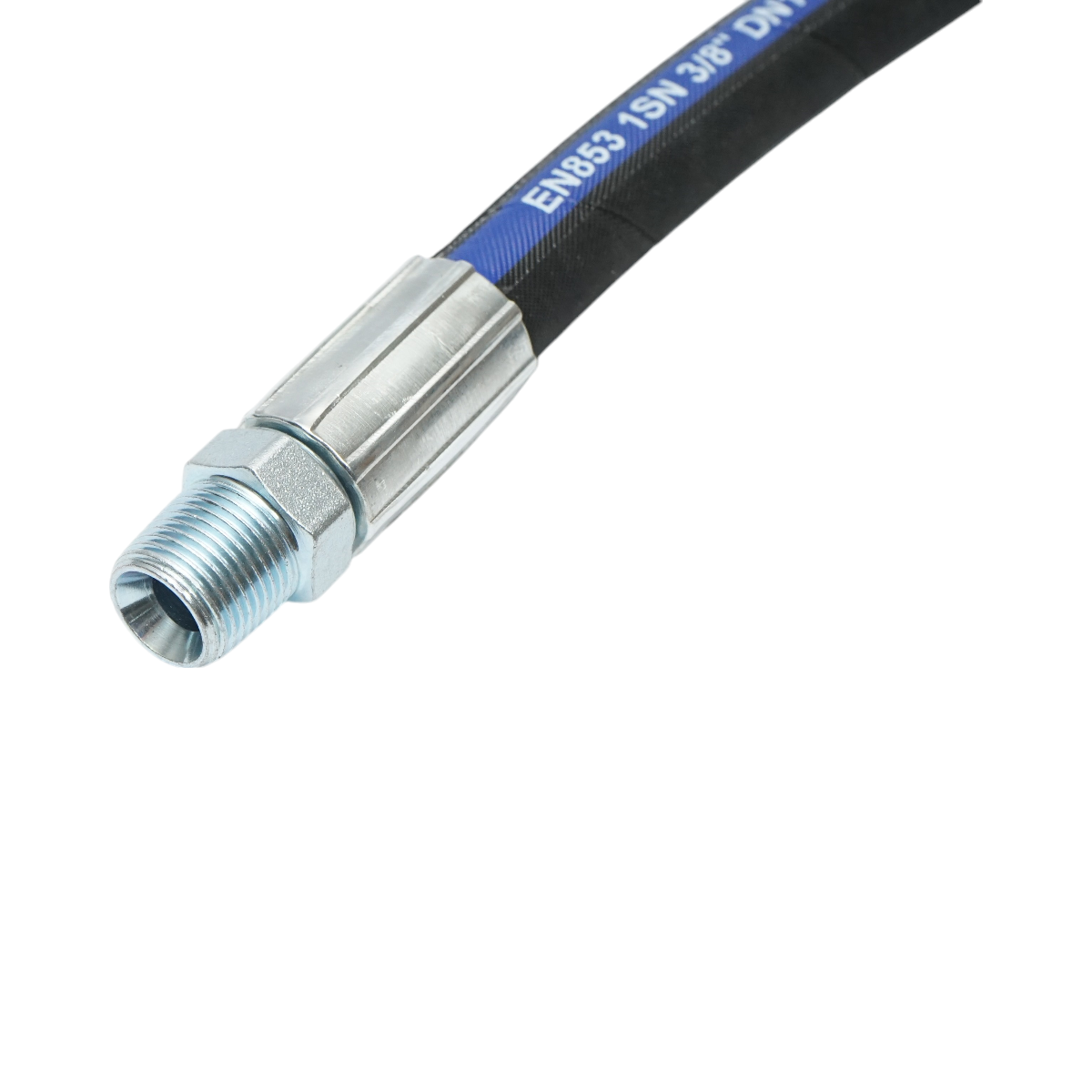 Certified pressure hose for hydraulic pullers 70cm with fittings 1/2 + 3/8 and a Mos valve.