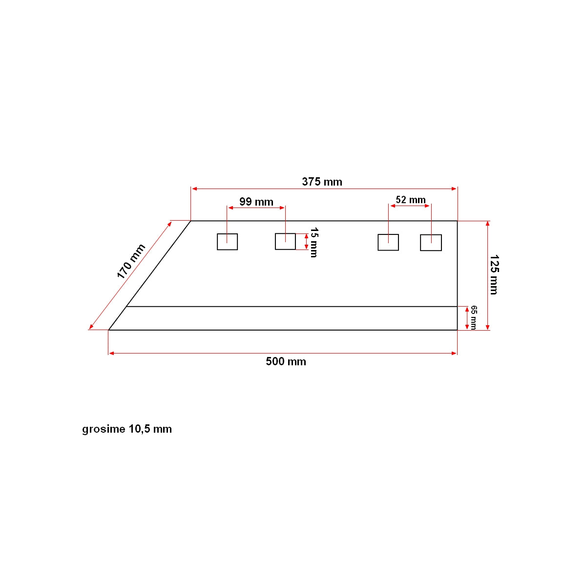 Brazdar plow tip PP3 and PP4 collar