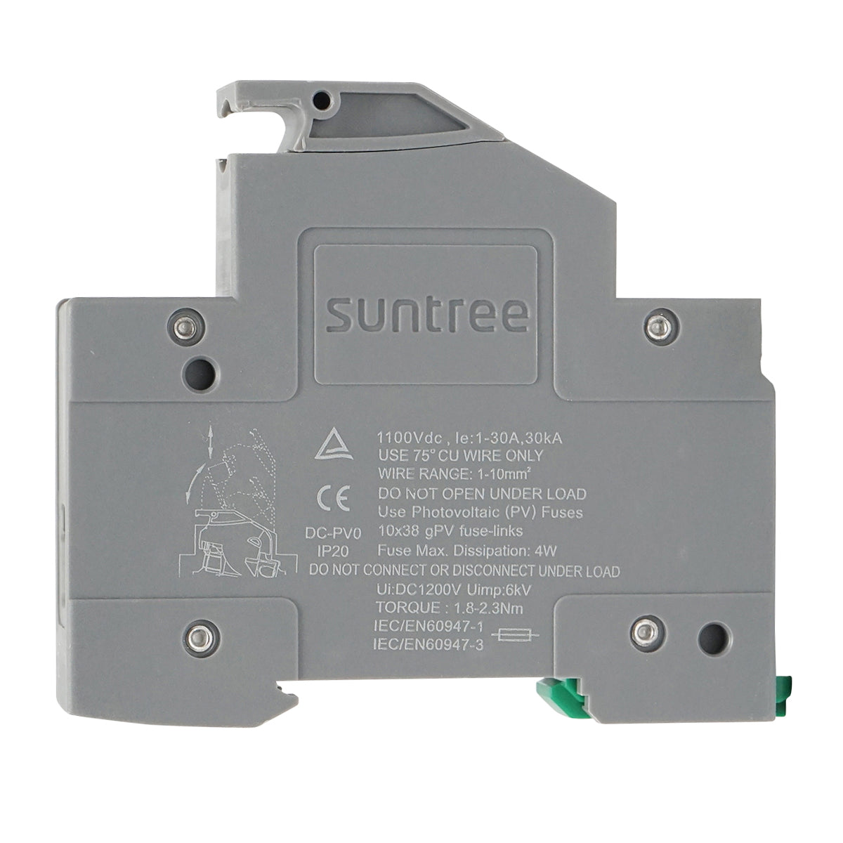 Base, fusible separator gPV for photovoltaic systems 1P, 1100V Suntree