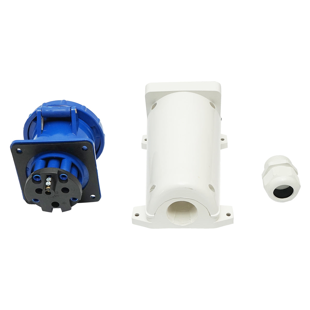 Surface-mounted industrial socket, single-phase 63A, 250V, IP67, 6H Suntree