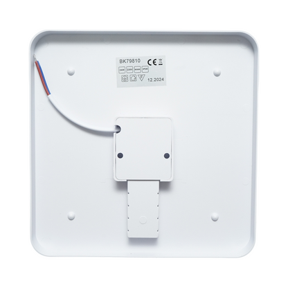 LED ceiling light 24W, 220V, cool light 6500K, square body 180x180x40mm IP20