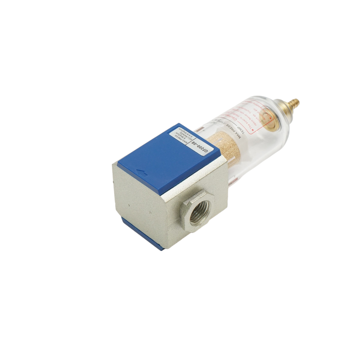 Drain filter for the complete solenoid valve box