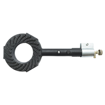 Round gas burner for a pyrosty