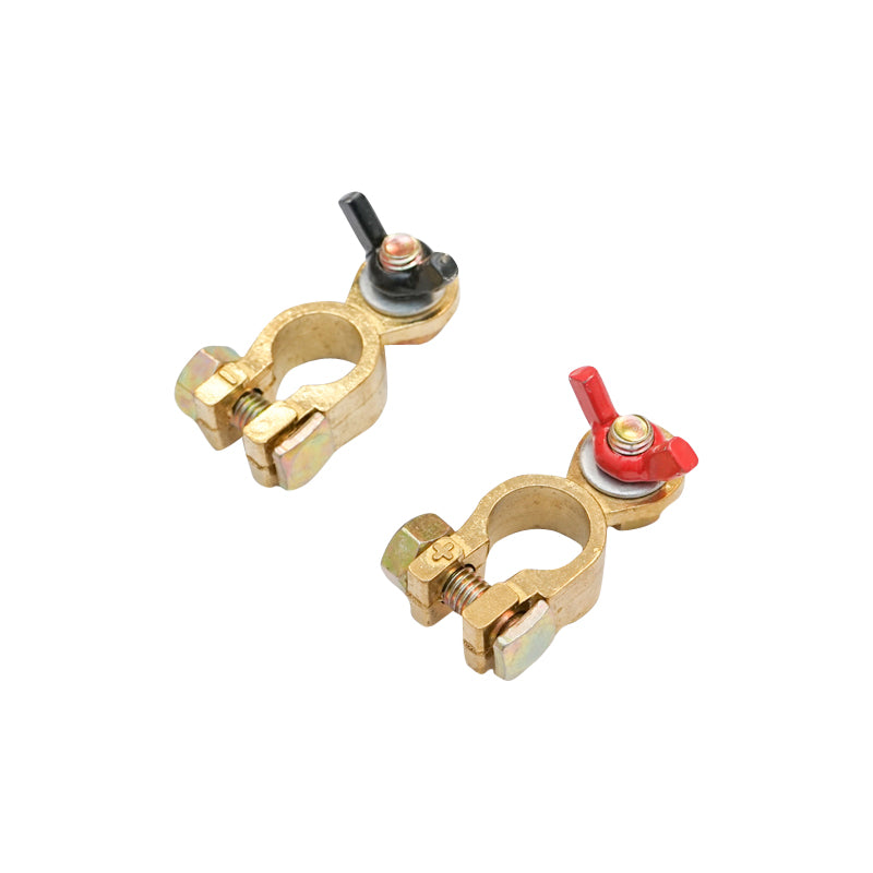Set of copper battery terminals Cu++ Breckner Germany