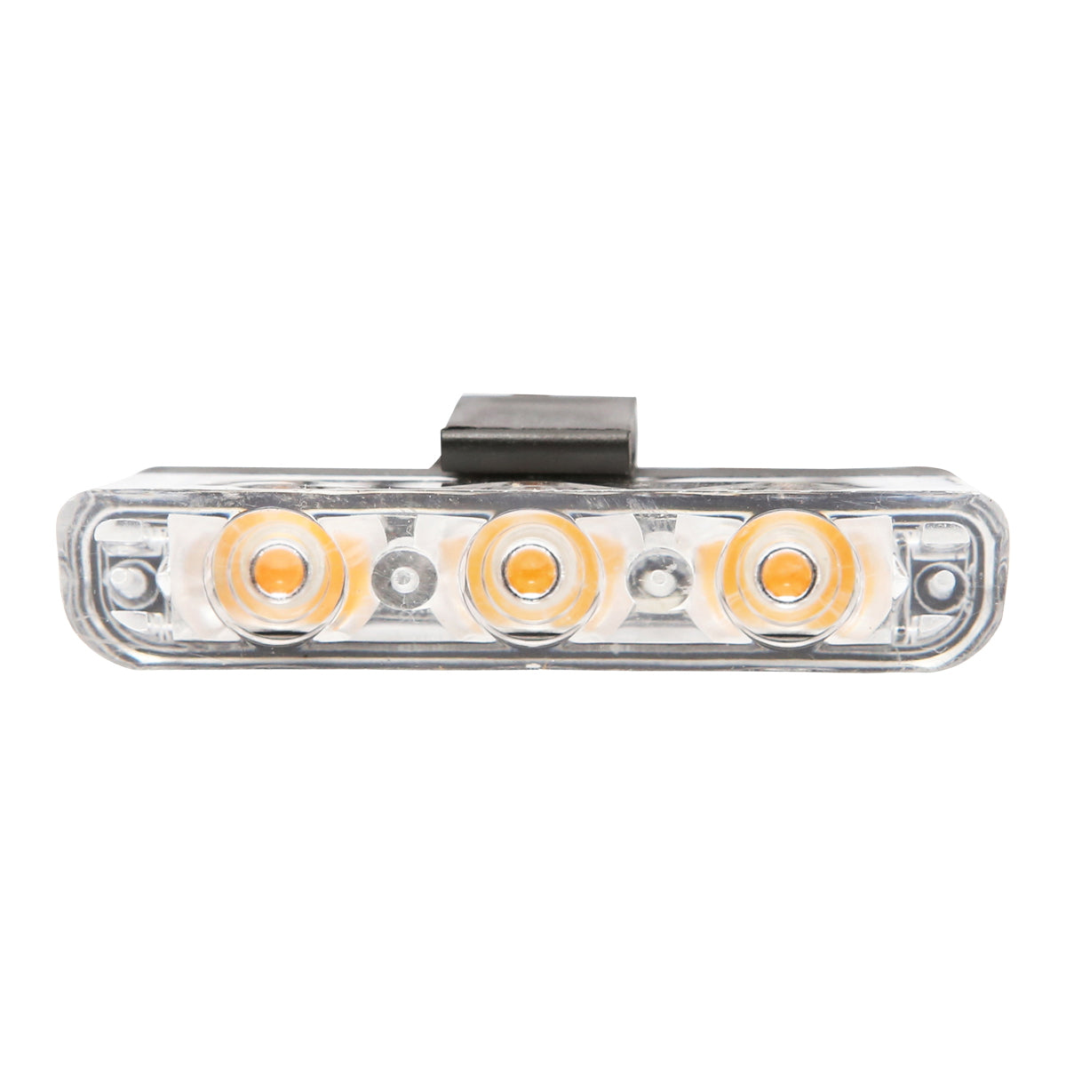 Set of 8 strobe lights with 3 LEDs, yellow light 12V Breckner Germany