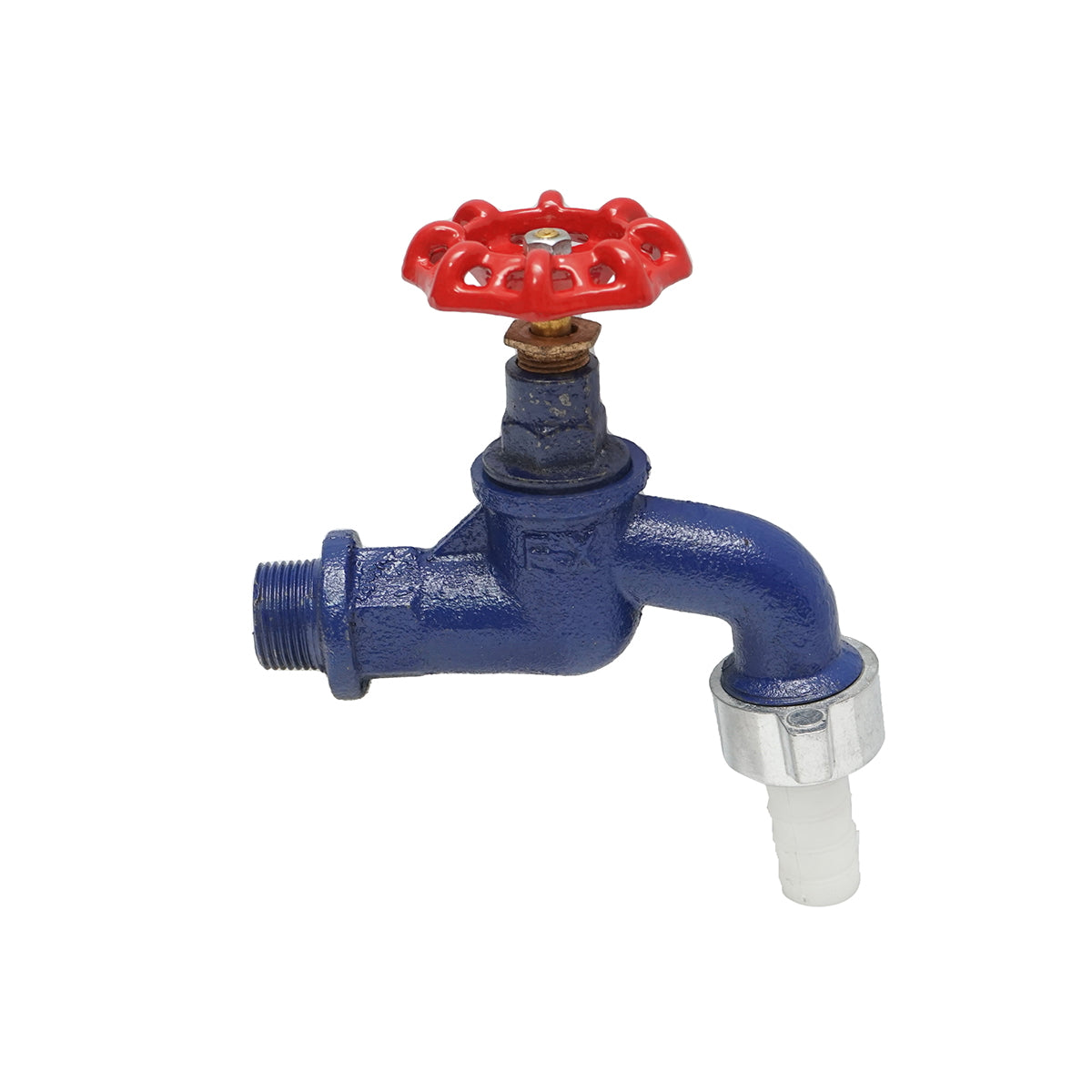 Double service water tap with 3/4 valve