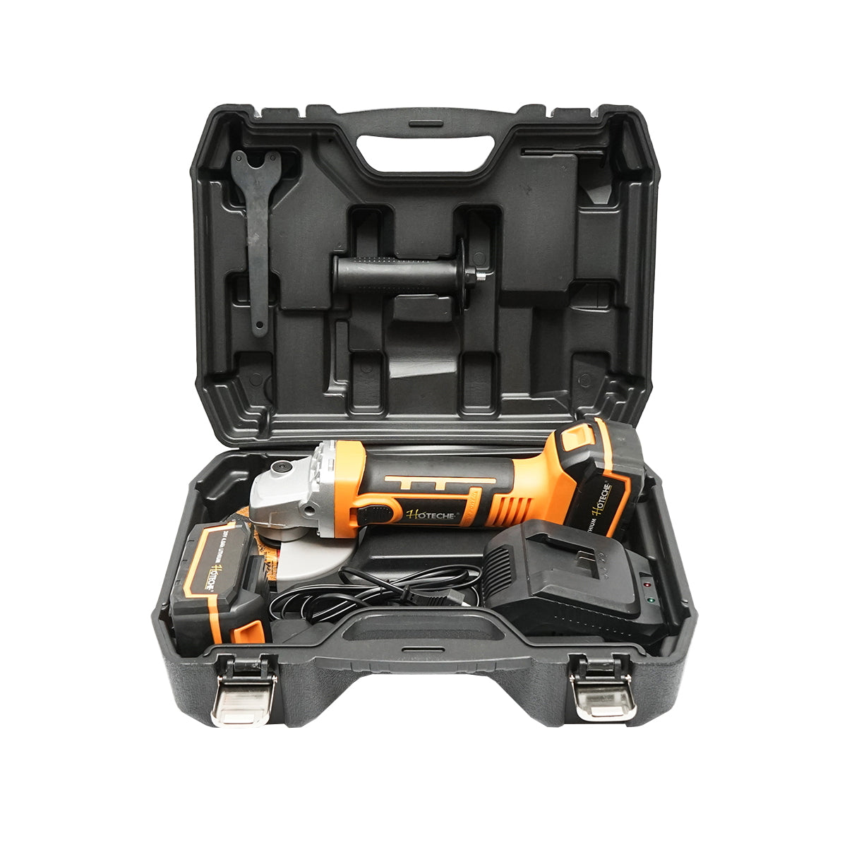 Angle grinder 550W, with a 21V/4Ah battery. 3 speed levels 4500/5500/7000 rpm. disc diameter 115mm.