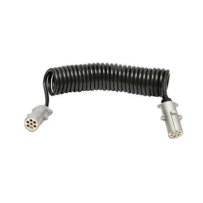 Current transfer cable 1x0.75mm + 6*0.5mm / 7.5m white 6+1 pins