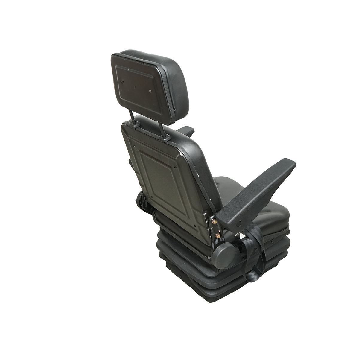 Universal adjustable seat for weight 50-130Kg, armrests and backrest reclining 50-90° for tractor, agricultural machinery, industrial, forklift