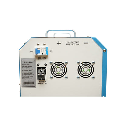 Mobile solar photovoltaic system kit 600W, 12V/85Ah with PMW inverter 800W Breckner Germany