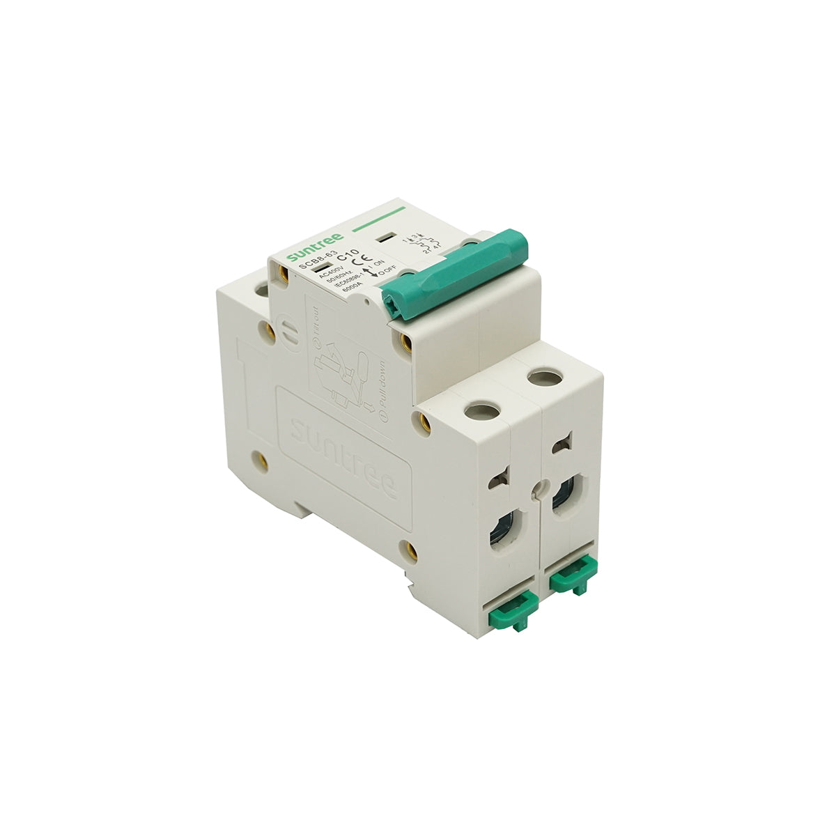 Automatic circuit breaker 2P, 10A 400VAC Suntree