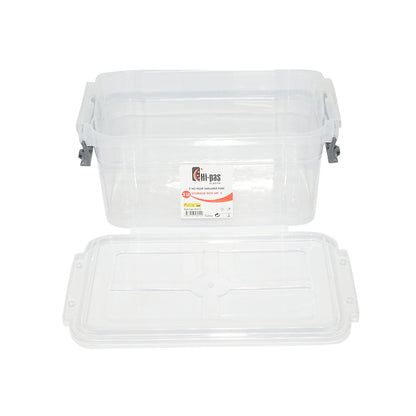3L storage box with a transparent plastic lid 170x255x110mm Breckner Germany