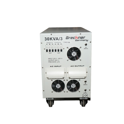 Automatic voltage stabilizer 30KVA, 24KW three-phase with servomotor Breckner Germany