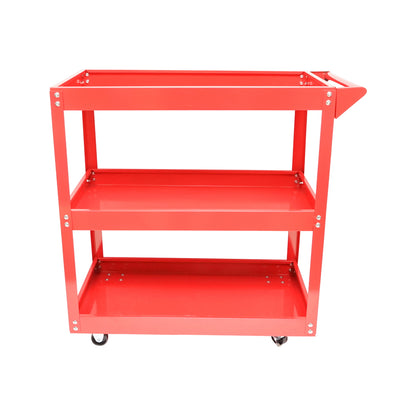 Metal cart on wheels with 3 shelves for tools 730x720x360mm
