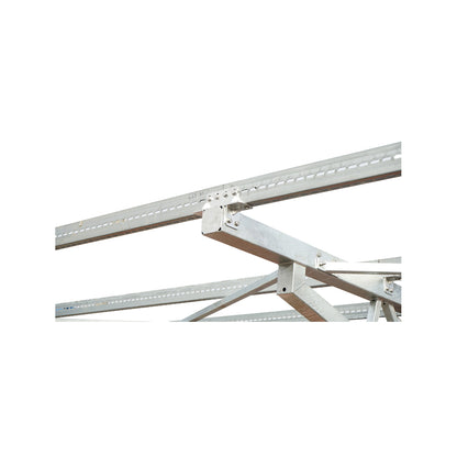 Carport for 2 cars with a system, structure for mounting photovoltaic solar panels (660W) 9.24KW