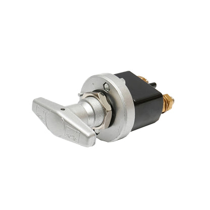 Switch, general switch fi67 12/24V, 200A copper din connector M10, M30 mounting thread for MAN, Iveco and Volvo Breckner Germany